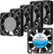 WINSINN Ventilador de 40 mm, 5 V, rodamiento hidráulico, sin escobillas, 4010, 40 x 10 mm, alta velocidad (paquete de 5 unidades)
