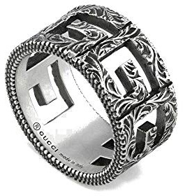Gucci Silberring mit quadratischem G N (UK) YBC551918001014