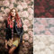 Romantische Rosen VINTAGE Blumentapete Dunkel Vliestapete Rosa Fototapete 3D Effekt (10.05 m x 0.53 m Rosen rot schwarz rosa)