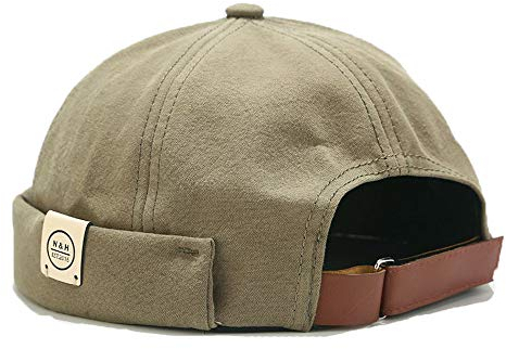 YAMEE Docker-Cap Herren Docker Mütze Damen Seemannsmütze Hafenmütze Herrenmütze Bikercap Hat Wandermütze Dockercap Kopfbedeckung Seemannskappe (Kopfumfang Größenverstellbar)
