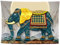 Lsimeru Wandteppich Indisch Blau Elefant Mandala Tuch Hippie Wandtuch Wandtücher Psychedelic Bunt Ethno Boho Tapestry Wandbehang Wall Hanging Wanddeko 200x150