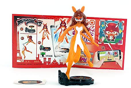 Kinder Überraschung Rena Rouge von den Miraculous 2 mit Aufkleber (Beipackzettel Nummer VV406)