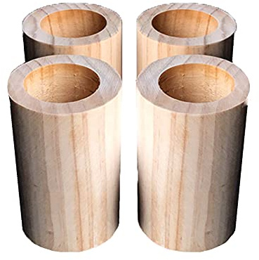 Höhe 10cm Möbelerhöher Betterhöhung Tischerhöher Holzmöbel Raiser Möbelerhöhung Möbelfüße Für Bett Sofa Stuhl Tisch Schrank 4-Teiliges Set (4cm)