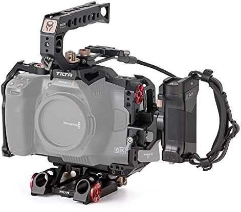 (Black) Tilta TA-T11-A-B Camera Cage Advanced Kit Kamera käfig für BMPCC 6K Pro Blackmagic Pocket Cinema Camera 6K Pro Tiltaing Rig