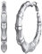 U7 Damen Creolen Ohrringe Bambus Design Runde Kreis Kreolen Edelstahl 60mm Hoop Ohrringe Hoop Earrings Ohr Modeschmuck Accessoire für Party tägliches Tragen