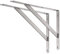 YUMORE Staffe per Mensole Pesanti 45cm,YUMORE Supporto per Mensole a Parete in Acciaio Inox Staffe Reggimensola Triangolare 450x320mm Supporti a L per Scaffali a Muro, Carico Massimo 250kg, 2 Pezzi