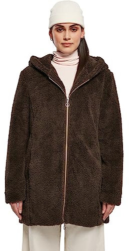 Urban Classics Women's Ladies Sherpa Jacket Jacke, Brown, S