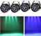 LED Par Strahler 12 LED Bühnenlicht Partylicht RGB DMX512,Discolicht Scheinwerfer Beleuchtung Moving Head für Stage DJ Party Show Bar Halloween Weihnachten（4 Stück）