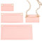 WADORN 3 Stile Geldbörse Filzeinsatz Organizer Frauen Pouchette Wallet Umbausatz Mini Umschlag Tasche Liner mit Ösen Clutch Umwandlungseinsatz für YSL Uptown Pouchette, Rosa