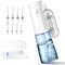Cordless Water Flosser for Teeth – Aquapik® UltraCare ONE | 4 Modes & 6 Pressure Levels | 250ml Tank & USB Rechargeable | 8 Nozzles | for Implants, Braces & Gum Health | European Brand
