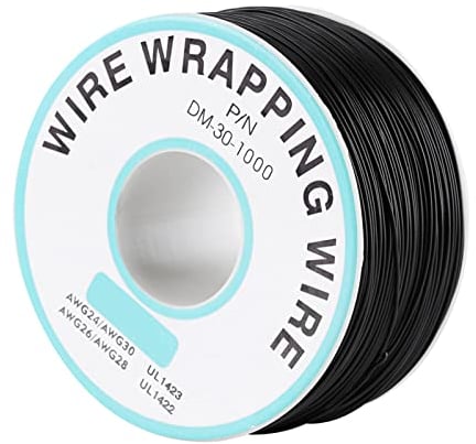 Copper Wire Black Cable Tin Plated 250m Flexible Insulation Wrap Electronic Test Laptop Motherboard LCD Display Breadboard Cable