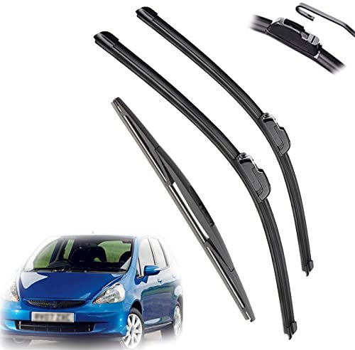 WEHOMY Für H&on&da Für Jazz MK1 2001 2002 2003 2004 2005 2006 2007 2008 Vorne Hinten Scheibenwischerblätter Bürsten Cutter Zubehör 21 + 14 + 14 