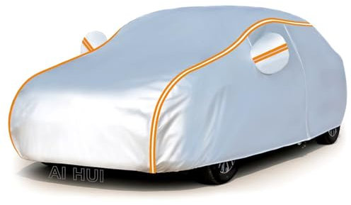 AI HUI Autoabdeckung Wasserdich Abdeckplane Auto für Skoda Fabia(1999-2022), Preis-Leistungs-Sieger* Autoabdeckung Winter Vollgarage Auto Abdeckplane, Abdeckung Auto, 100% Oxford-Stoff