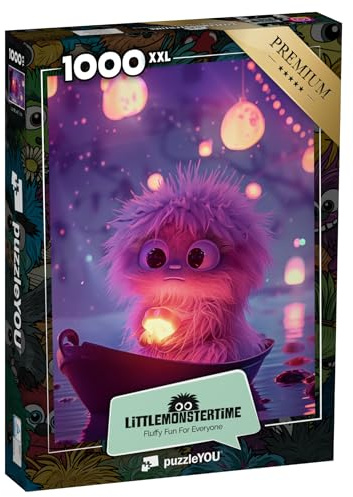 Puzzle 1000 Teile XXL „LITTLEMONSTERTIME: Glow“