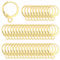 Piriuuo 80 Pcs Leverback Earring Hooks, Round Gold Plated Earring Clasps Stainless Steel Huggie Hoop Earrings Findings for DIY Jewelry Making Supplies