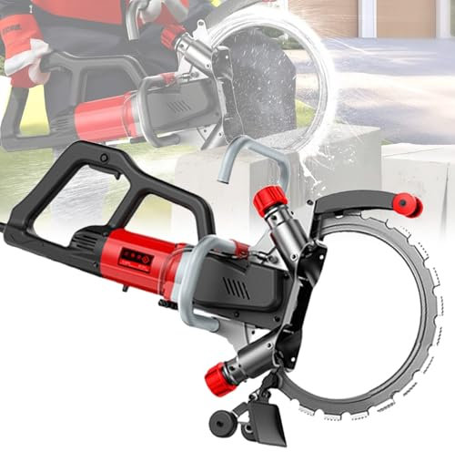 Sega circolare per calcestruzzo, sega circolare per calcestruzzo elettrica da 3000 giri/min, sega circolare senza spazzole per calcestruzzo, con soppressione della polvere alimentata ad acqua,8800W