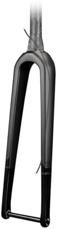 HSIRYAOHD Vollcarbon Gravel Bikes Starre Gabeln 700C Rennräder Gabel 1-1/2 Zoll Kegelrohr 12 x 100 mm Steckachse Vorderradgabeln Scheibenbremse Fahrräder Starre Gabel Max 700 x 45C Out Reifen