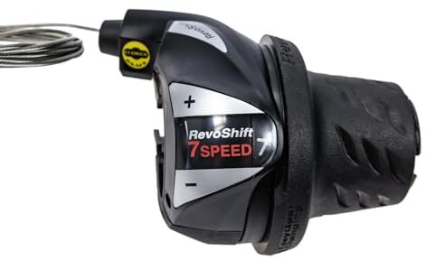 Generisch Fahrrad Drehgriff Revoshift 7-fach Schalter Schaltung Shifter MTB inkl. Schaltzug Kettenschaltung für Rechts | SLRS36R7AP
