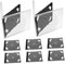 Homoyoyo 6pcs CD Jewel Cases Portable DVD Storage Holders for Disc Organization Lightweight Durable Disc Boxes for Travel Home Use