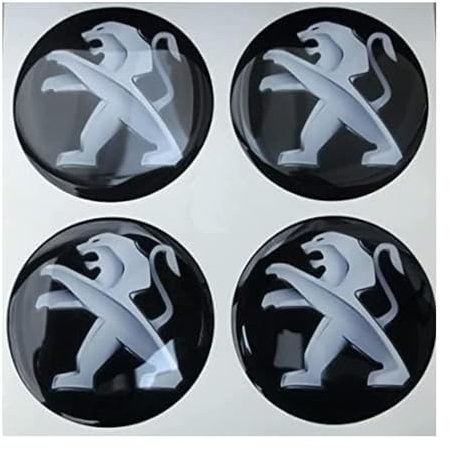 CHAOWEIFB Autocollants Cache Moyeu Voiture pour Peugeot Expert Teepee 2007-2016 50mm, Enjoliveur Centre Roue Couvercle de Moyeu Badge Autocollants Tuning Accessoires Lot de 4