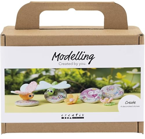 Creativ Company Modelling Clay Set - Creative Craft Set with Dragonfly and Insects