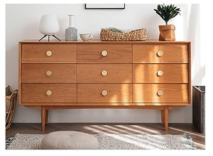 SFANIIX Buffetschrank 160x40x85cm Kirsche Holz Wohnzimmer Wand Hause Moderne Schlafzimmer Japanischen Stil Schrank Lagerung