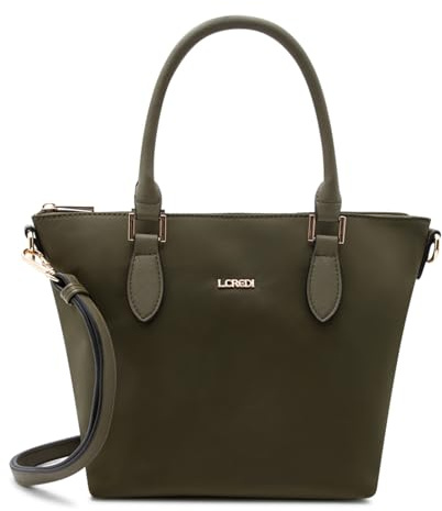 L.CREDI Handtasche Umhängetasche Alena Hand Bag Olive olivgrün