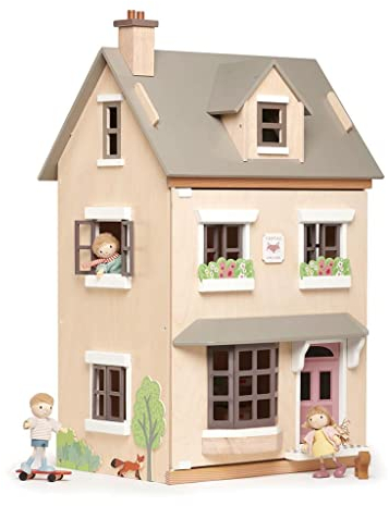 Tender Leaf Toys Puppenhaus Foxtail Villa Holz viel Zubehör
