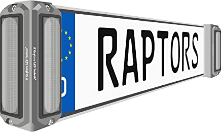 Raptors LED Technik X-Lighter | Blau | Zulassung ECE R65 | 10–30V DC | Kennzeichenblitzer | Kreuzungsblitzer | 4-fach Frontblitzer-Set | LED Warnsystem für Einsatzfahrzeuge