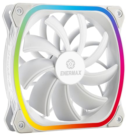 ENERMAX Ventilateur boîtier PC SQUA RGB Single BLANC