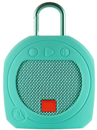 XIZONLIN Soft Silicone Protective Case Cover for JBL Clip 3 Bluetooth Speaker (Green)