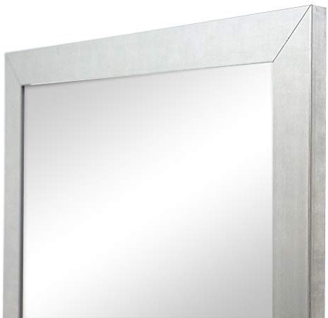 la fabrica del cuadro Espejo de Pared en Madera, Fabricado en España | Varios Tamaños y Colores | Ideal para Salón, Recibidor, Vestidor, Dormitorio y Baño. (367 Plata, 47x142 cm)