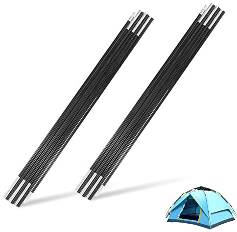 Cyrank 4M Zeltstange, Fiberglas Zeltstange, Ersatzstangen für Zelte, Camping Zelt Pole Bars, Zeltgestänge Zeltstangen, Camping Zeltstangen, Universelle Outdoor Stützstangen Markisenrahmen Kit