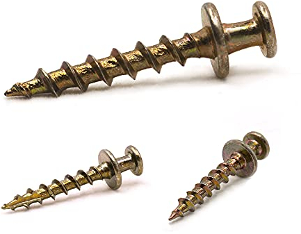 Bear Claw Screw Hanger Gold - 30lb Picture Hooks - 4-in-1 Picture Hanging Screws for D-Rings, Sawtooth, Wire and Keyholes - Mounts in Drywall and Wood Studs 30 Pack