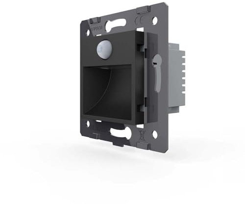 Luxus-Time LIVOLO Innenleben Treppenbeleuchtung LED Spot Wandleuchte Bodenstrahler mit Bewegungsmelder in Schwarz