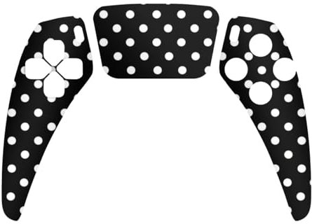DeinDesign Skin kompatibel mit Sony Playstation 5 Controller PS5 Folie Sticker Punkte Retro Polka Dots