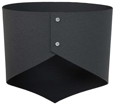 Jardinion 2X Manchette de Pente Anthracite 30 x 23cm, Bol pour Plantes