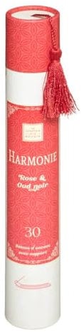 Atmosphera - Lot de 30 bâtons d'encens avec support - Rose