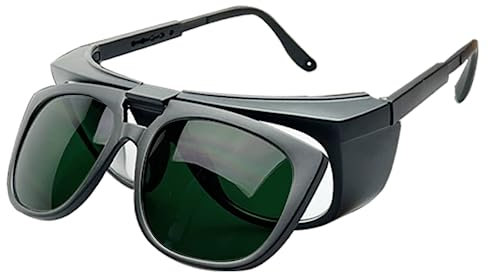 UpaClaire IPL Safety Glasses, Flippable Laser Safety Goggles UV 400, No. 8 Lens for Blocking Super Strong Light