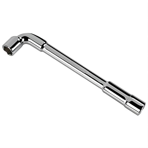 Aoktorkit 15mm L Shaped Angled Hex Socket Wrench,CRV Multifunction Tubular Socket Spanner Double Ended Hex Wrench for Washing Machine,Pipeline,Mecchancy Bicycle Repair and Home Maintance