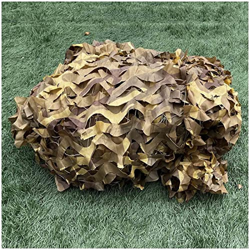 Sonakia Tarnnetz 2x4/3x6/4x8/5x6m, Sonnensegel, Militärisches Camouflage Netz, Für Jagd/Schatten/Dekoration, Outdoor Sonnenschutz Tarnnetz,desert-6x7m(19.7 * 23ft)