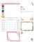 2026 Calendar - Memo Board Family Organiser Month to View Wall Hanging Planner with Pen for organising Family School Office - Random Design