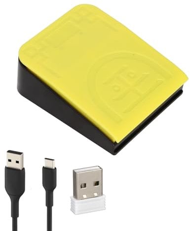 flexman USB Fußschalter, Ergonomisches Einzelnes Fußschalterpedal für medizinische Geräte Instrumente Computer Office, Unterstützt Kabellose, 2,4 G und Kabelgebundene USB Verbindungen