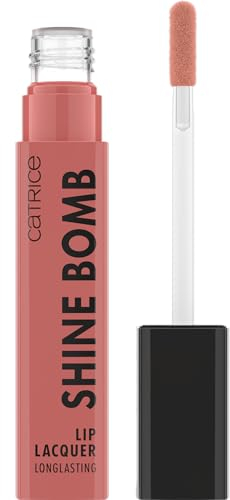 Catrice Shine Bomb Lip Lacquer, nº 030, Nude, de larga duración, resultado inmediato, brillante, colorido, vegano, sin aceite, sin parabenos, sin micropartículas de plástico, 1 unidad (3 ml)