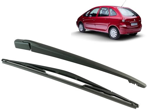 Brazo limpiaparabrisas trasero compatible para Xsara Picasso (1999-2010) con escobilla trasera (parabrisas trasero)