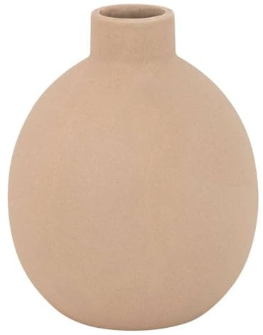 Atmosphera - Vase céramique rily Rose Clair h18cm