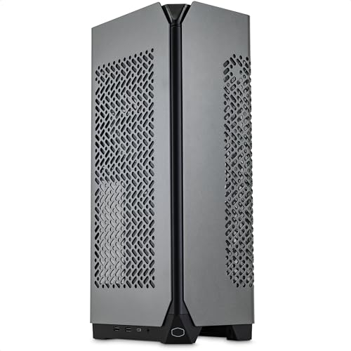 Cooler Master NCORE 100 MAX Mini-ITX SFF Tower-Gehäuse – Maßgeschneiderter AIO-Kühler, 850 W SFX Gold ATX 3.0 Netzteil, einfache Installation, PCIe 4.0 Riser und vertikalen GPU-Unterstützung