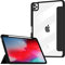 VAGHVEO Case for iPad Pro 11 Inch (M4) 2024 with Pencil Holder, Cover for iPad Pro 11 5th Generation Shockproof Hard Clear Transparent PC Shell + Soft Edges Supports Charging, Auto Wake/Sleep, Black