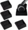 Tazas de Goma para Muebles de Ruedas Tacos para Sillas Antideslizantes Protectoras para Silla de Oficina de Ruedas Sillas de Gaming Escritorio 4 Piezas