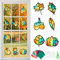 Dadabig Herbst Bastelset Kinder, 16 Stück DIY Bastelset Blätter Deko, Herbst Basteln Kinder, Bastelset Herbst Fensterbilder Kinder, Herbst Bastelset Für Deko Kinder Geschenk